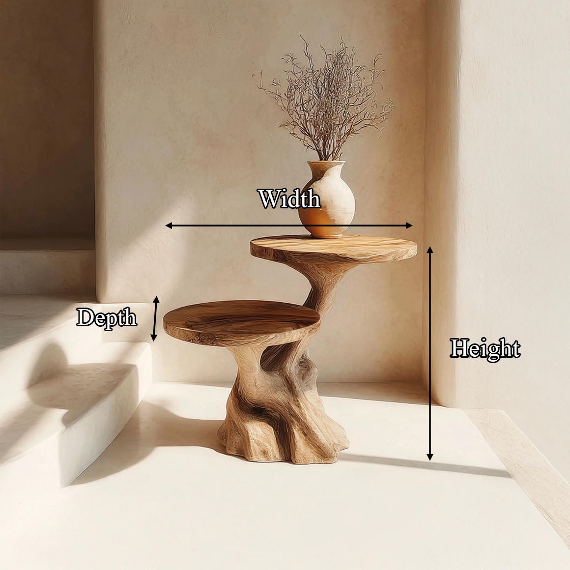 Rustic Side Table Entryway And Living Room - view 8 of 8