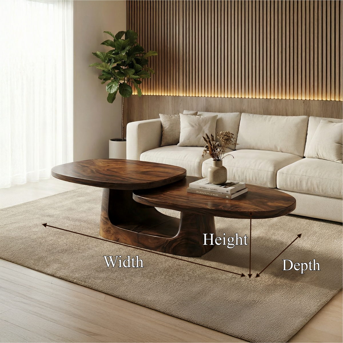 Modern Coffee Table Set For Living Room And Bedroom - view 8 of 8