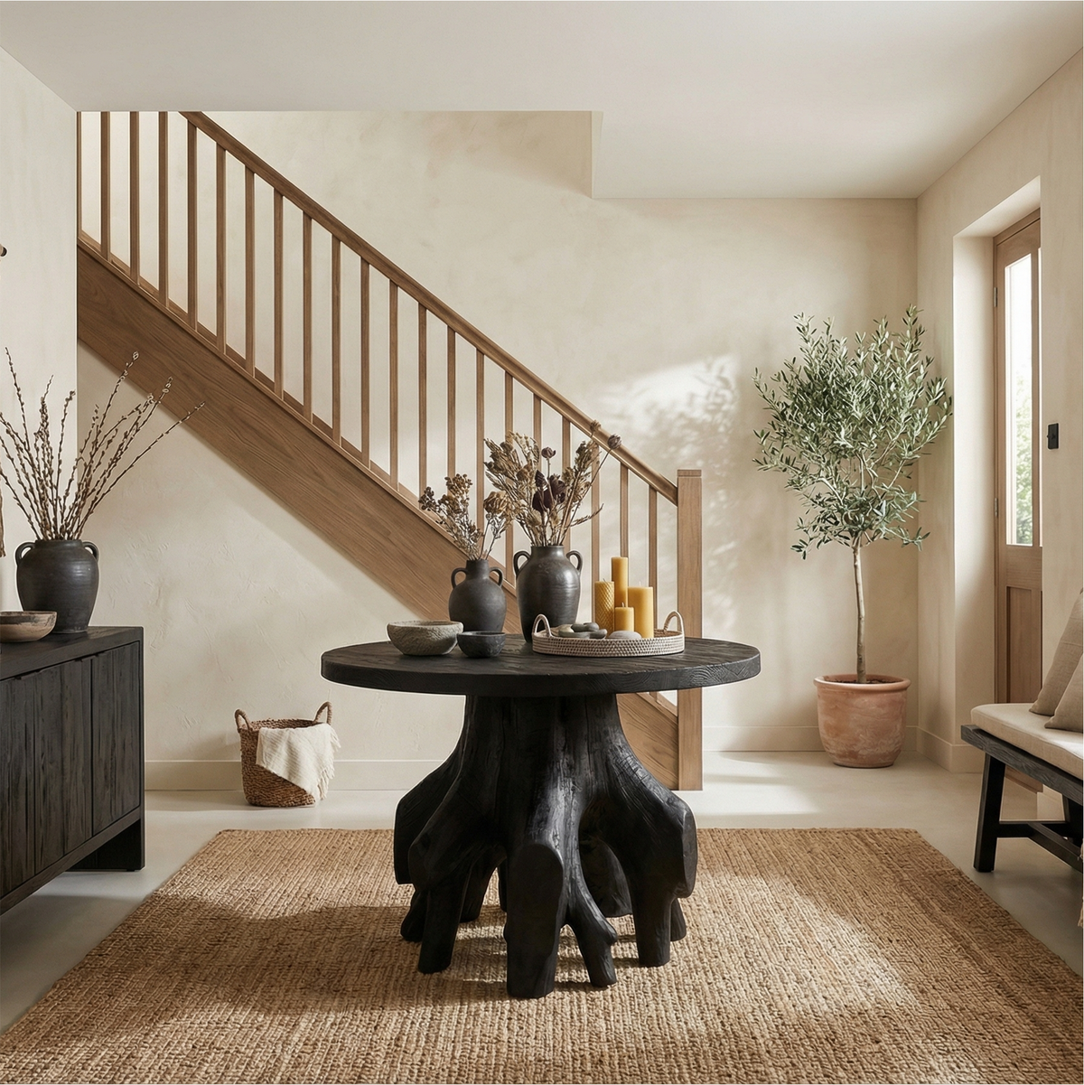 Organic Sculptural Foyer Table For Entryway Or Living Room - view 1 of 8