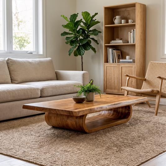 Mid Century Wave Coffee Table Living Room And Sitting Room - view 1 of 8