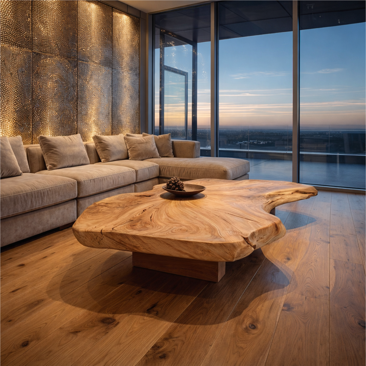 Rustic Organic Coffee Table Living Room Or Family Room - view 1 of 8