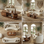 Rustic Coffee Table Solid Wood For Living Room - view 7 of 8