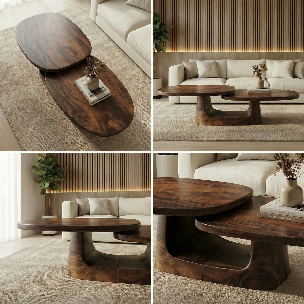 Modern Coffee Table Set For Living Room And Bedroom - view 3 of 8