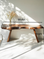 Organic Live Edge Bench For Entryway Or Hallway - view 8 of 8