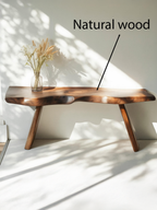 Organic Live Edge Bench For Entryway Or Hallway - view 5 of 8