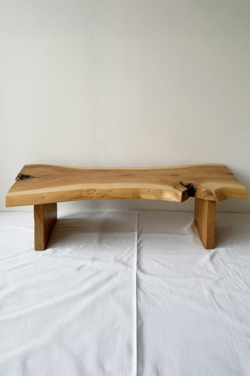 Minimalist Live Edge Bench For Entryway - view 2 of 7