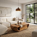 Modern Coffee Table With Built In Storage Shelf For Living Room - view 5 of 8
