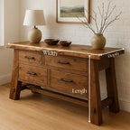 Rustic Solid Wood Console Table – Handcrafted with Timeless Character - view 2 of 5