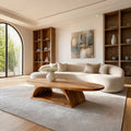 Organic Oval Coffee Table With Architectural Open Base - view 1 of 8