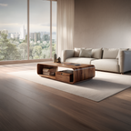 Modern Curved Coffee Table with Integrated Storage Design - view 5 of 7