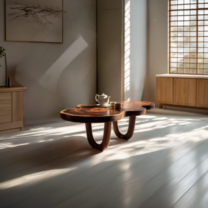 Sculptural Cloud Coffee Table with Curved Base Design - view 6 of 7
