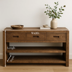 Handcrafted Solid Wood Console, Console Table - view 2 of 5