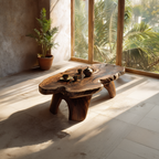 Live Edge Organic Coffee Table with Sculptural Natural Form - view 4 of 7