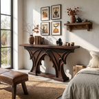 Rustic Console Table Handcrafted Live Edge Design For Hallway - view 1 of 8