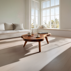 Organic Freeform Coffee Table with Sculpted Tapered Legs - view 4 of 7