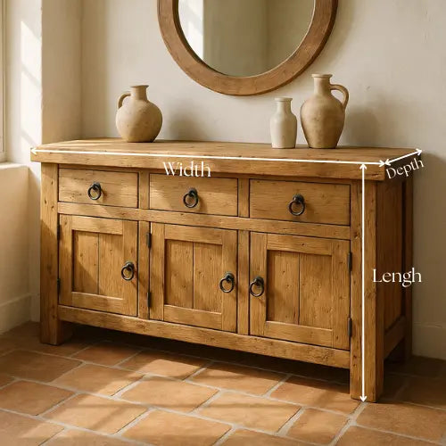 Handcrafted Solid Wood Console Table, Rustic Farmhouse Charm - view 2 of 5