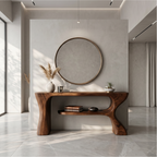 Organic Console Table With Sculptural Curved Form For Entryway - view 1 of 8