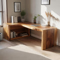 Modern Live Edge L Shaped Desk For Home Office - view 1 of 8