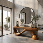 Rustic Console Table With Organic Root Form For Hallway - view 1 of 8
