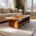 Live Edge Coffee Table With Open Shelf Storage - view 1 of 8