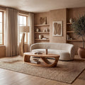 Sculptural Oval Coffee Table With Open Shelf Base - view 1 of 8