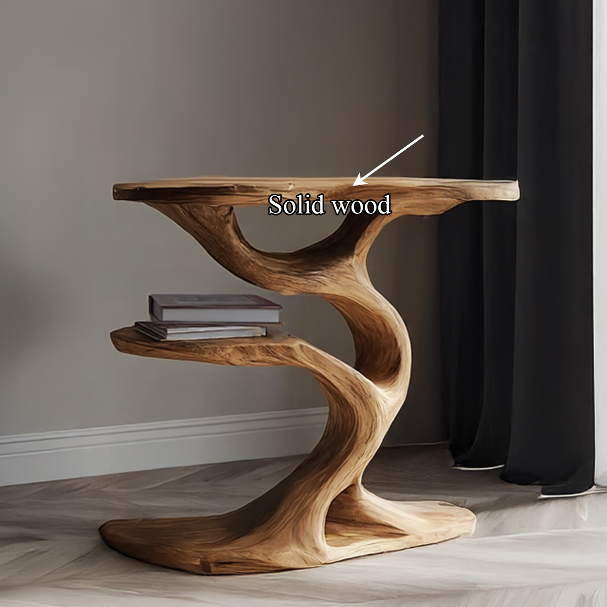 Rustic Tree End Table Living Room - view 2 of 7