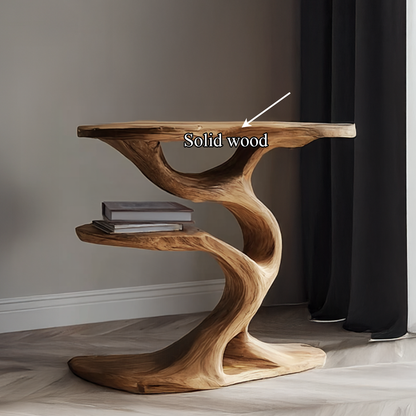 Rustic Tree End Table Living Room - view 2 of 7