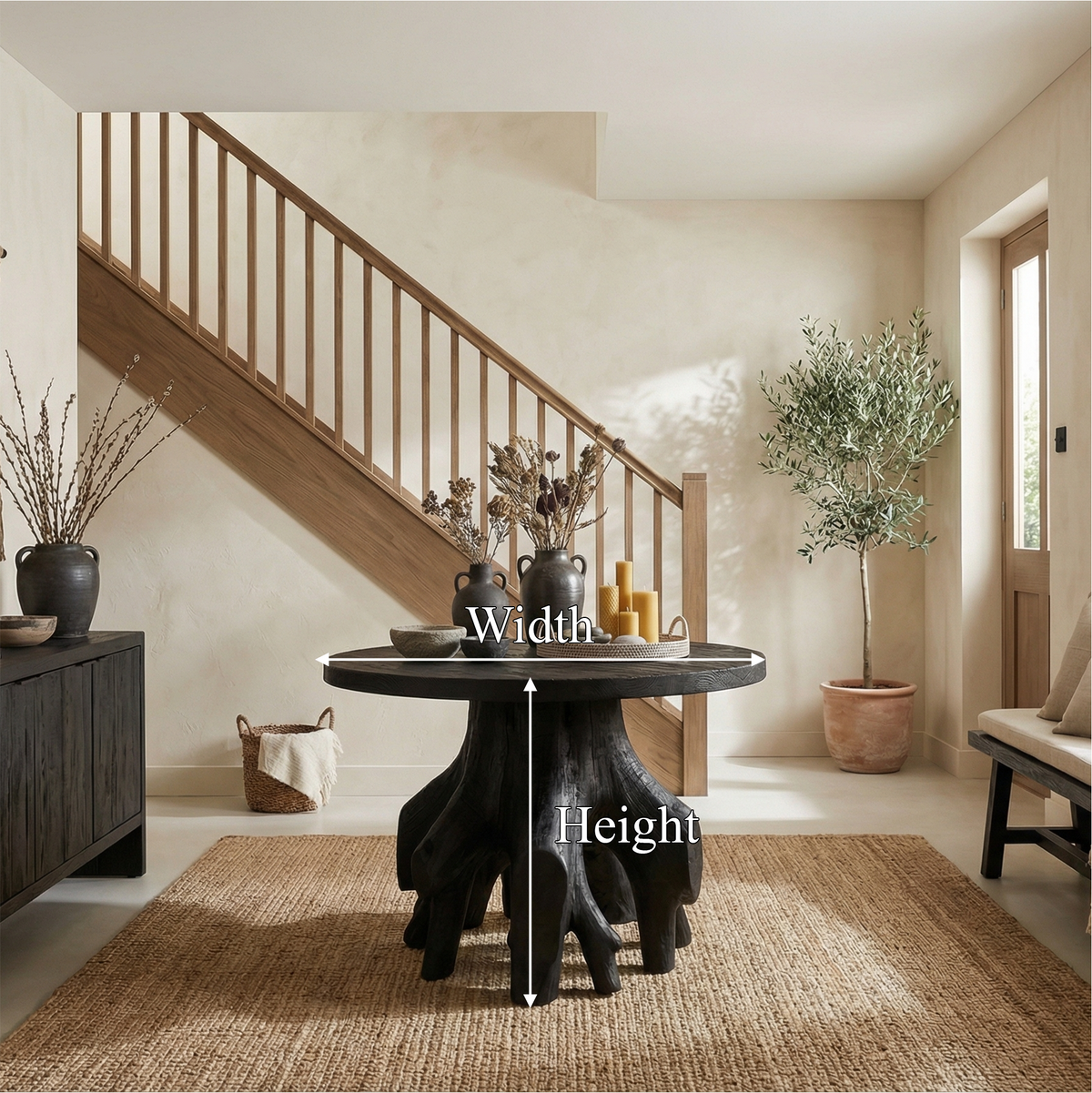 Organic Sculptural Foyer Table For Entryway Or Living Room - view 8 of 8