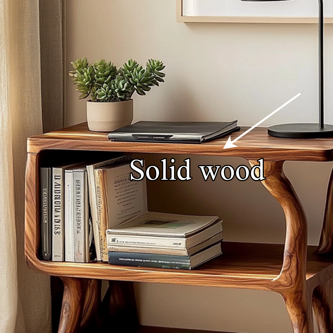 Free Standing Rustic Side Table Living Room - view 3 of 8