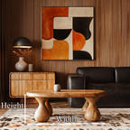 Rustic Coffee Table With Handcrafted Sculptural Wood Design For Living Room - view 8 of 8