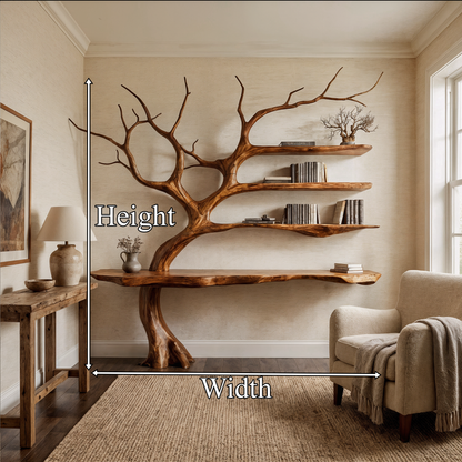 Rustic Console Table Artistic Tree Branch Reading Room - view 8 of 8