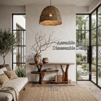 Organic Console Table With Sculptural Tree Root Base And Open Shelf Storage For Entryway And Living Room - view 8 of 8