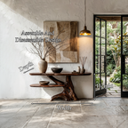 Contemporary Console Table With Sculptural Solid Wood Root Design For Entryway - view 8 of 8