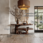 Nature Inspired Console Table With Sculptural Wood Branch Design For Hallway - view 8 of 8