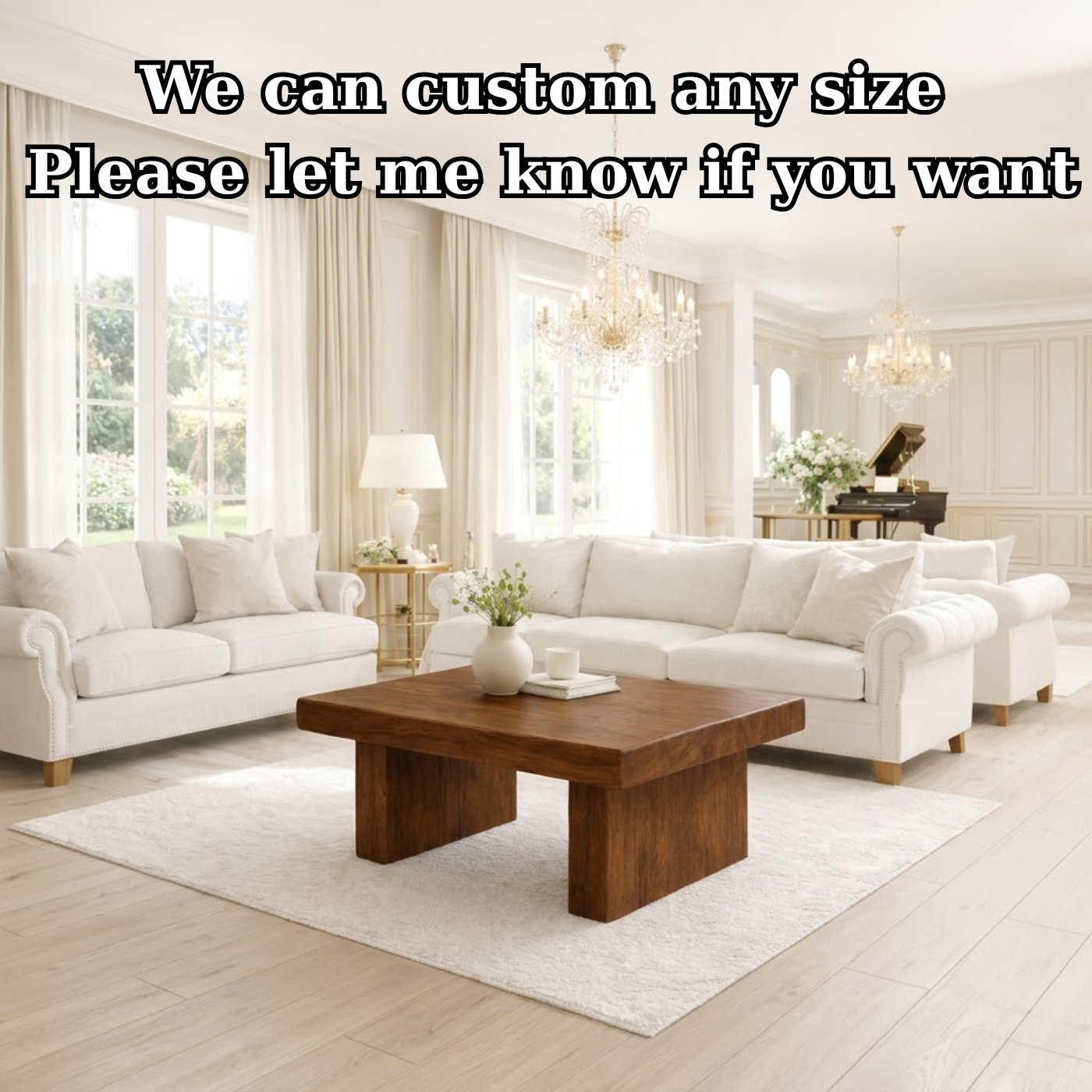 Solid Wood Coffee Table for Modern Living Rooms - view 7 of 9