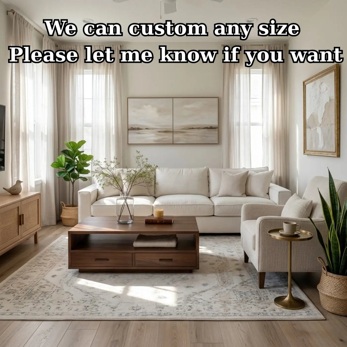 Solid Wood Coffee Table with Storage Drawers, Modern Design for Living Room - view 7 of 9