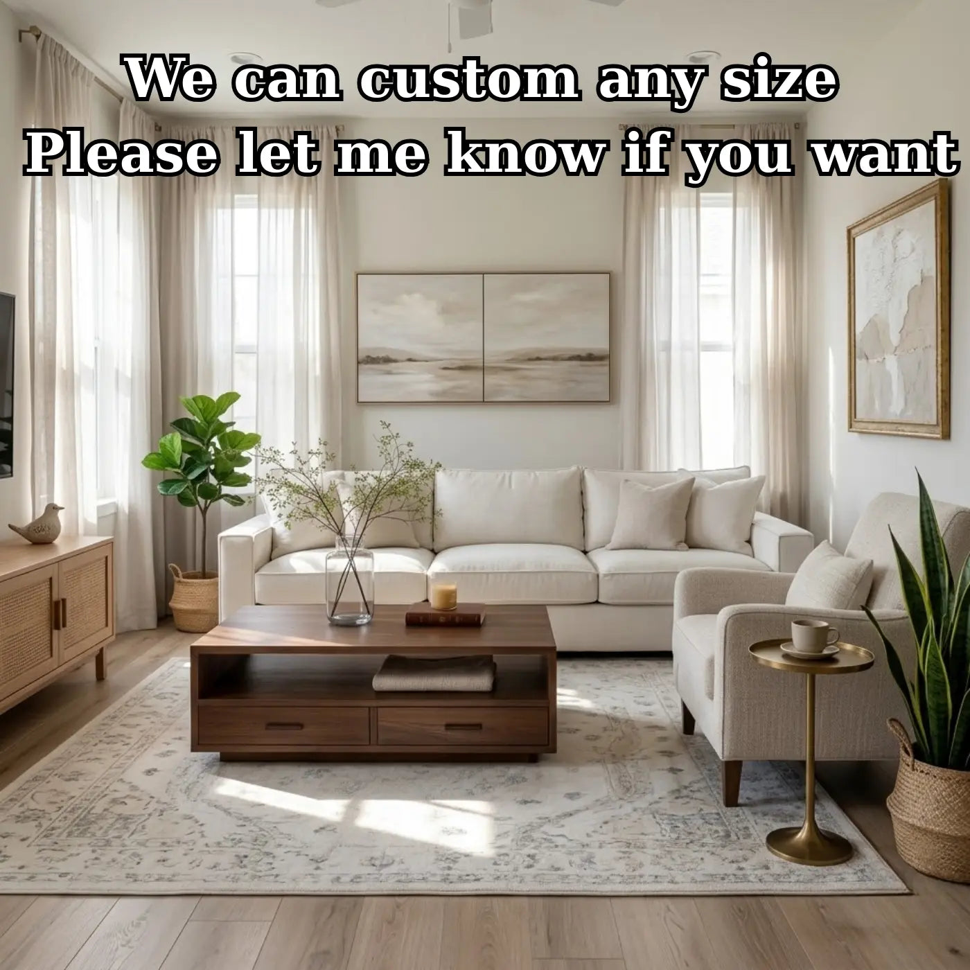 Solid Wood Coffee Table with Storage Drawers, Modern Design for Living Room - view 7 of 9