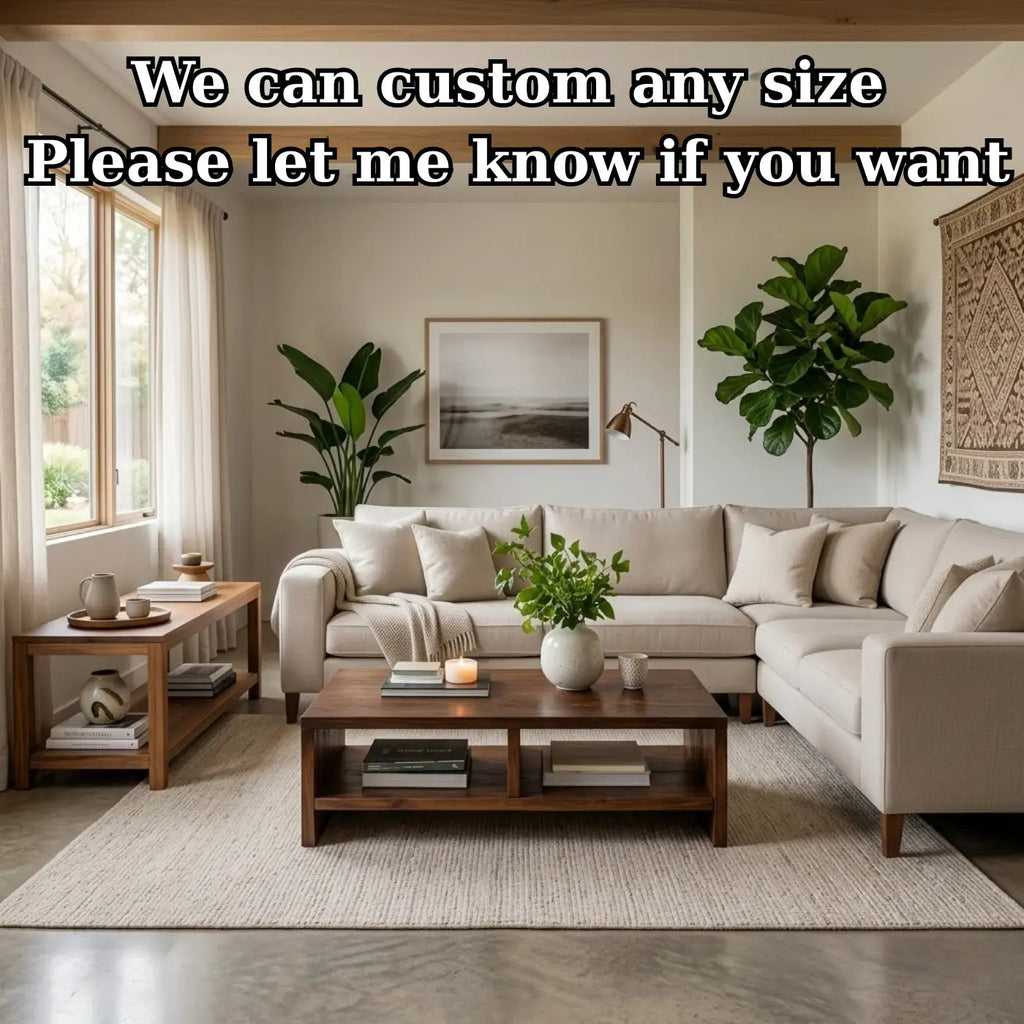 Solid Wood Coffee Table with Open Storage, Rustic Design for Living Room and Décor - view 7 of 9
