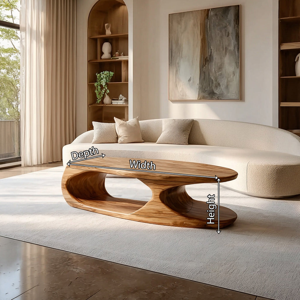 Organic Loop Coffee Table With Sculptural Open Base - view 8 of 8