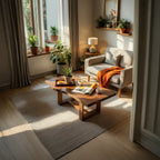 Live Edge Natural Wood Coffee Table with Sculptural Base - view 5 of 7