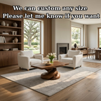Solid Wood Coffee Table with Live Edge Top and Organic Sculptural Base - view 7 of 9