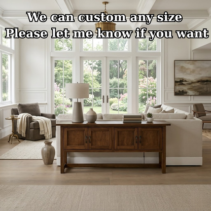 Solid Wood Console Table with 3 Drawers for Living Room or Entryway - view 7 of 9