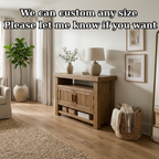 Solid Wood Console Table with Storage and Open Shelf - view 7 of 9
