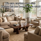 Solid Wood Rustic Coffee Table with Sculpted Base – Live Edge Living Room Coffee Table - view 7 of 9