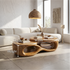 Organic Coffee Table With Sculptural Open Form Design For Living Room - view 8 of 8