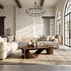 Contemporary Coffee Table With Sculptural Wooden Base For Living Room - view 8 of 8