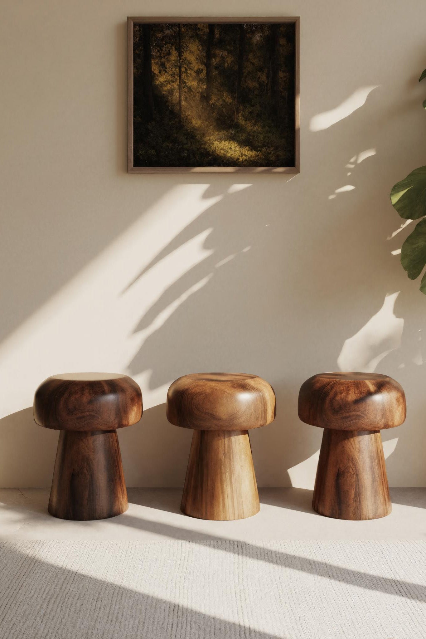 Modern Mushroom Stools For Living Room Or Bedroom - view 2 of 7