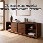 Solid Wood Console Table with Drawer Storage and Open Shelf Design for Modern Living Room - view 7 of 9