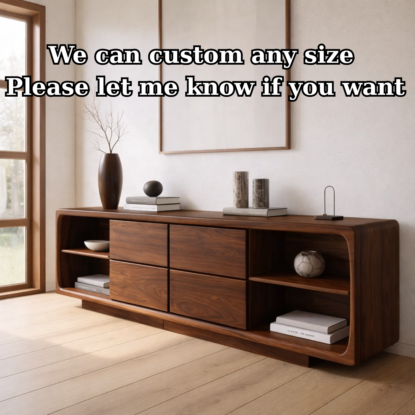 Solid Wood Console Table with Drawer Storage and Open Shelf Design for Modern Living Room - view 7 of 9