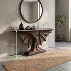 Modern Console Table Handcrafted Sculptural Design For Living Room Entryway - view 8 of 8